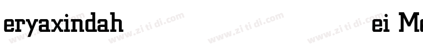 eryaxindahei Medium字体转换